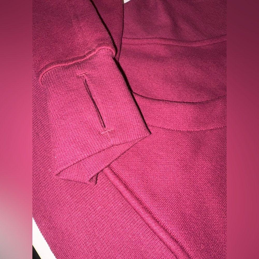 Lululemon Overized cropped scuba full zip XS/S pomegranate - Picture 6 of 10